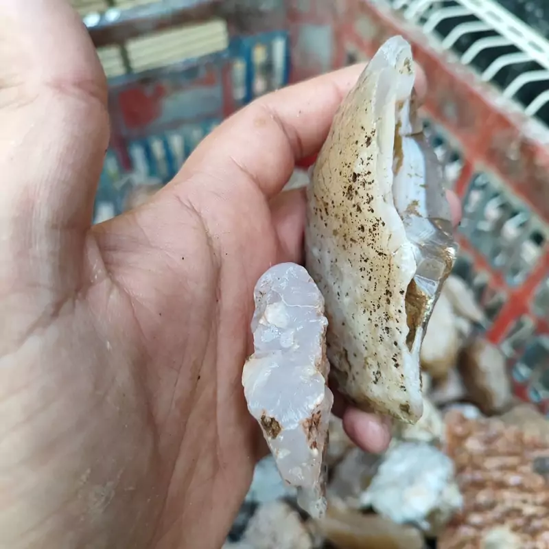 عقیق رنگی عقیق عسلی و خرمایی وزن 10 کیلو