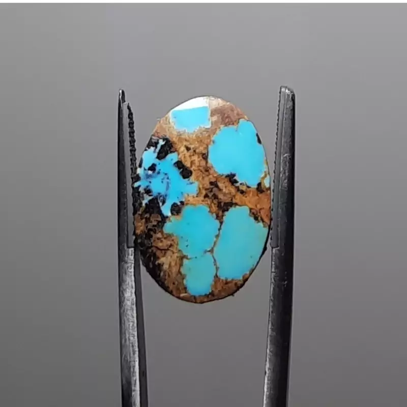 فیروزه شجری رگه طلایی طبیعی نیشابور کد 7