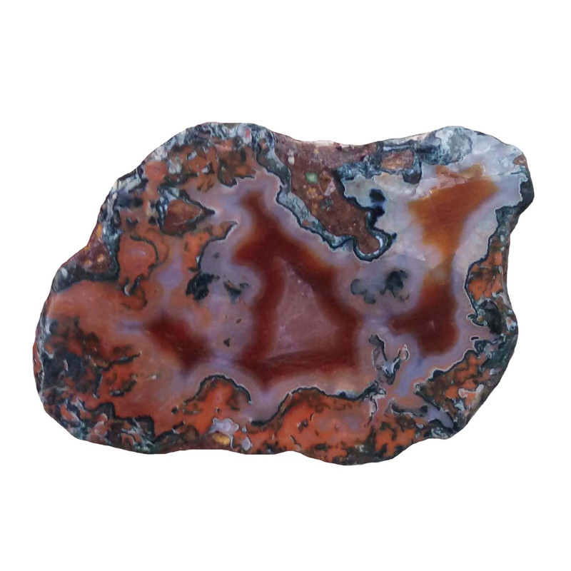 سنگ راف عقیق مدل خزه ای کد RS1407