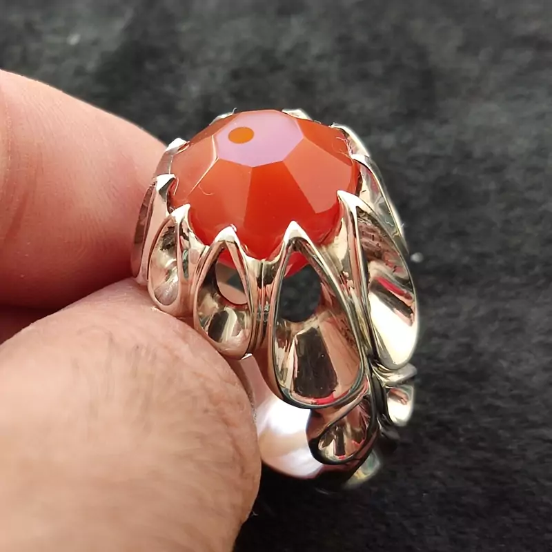 مهره کهنه هشت پر ساسانی رکاب دستساز تمام اشک
