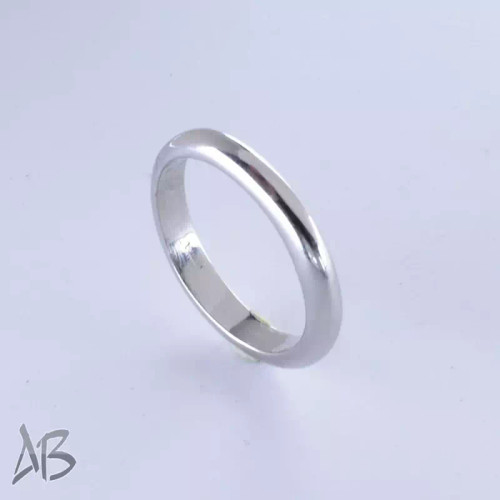 حلقه نقره مردانه یا زنانه ساده جدید بدون نگین ساده کد آقابزرگ
