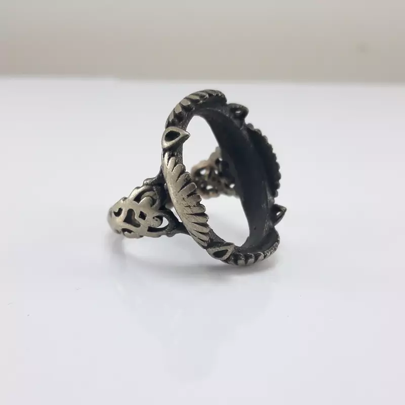 رکاب خالی انگشتر نقره عیارپایین سایز60