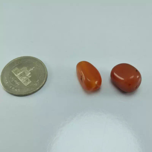 دو عدد مهره عقیق