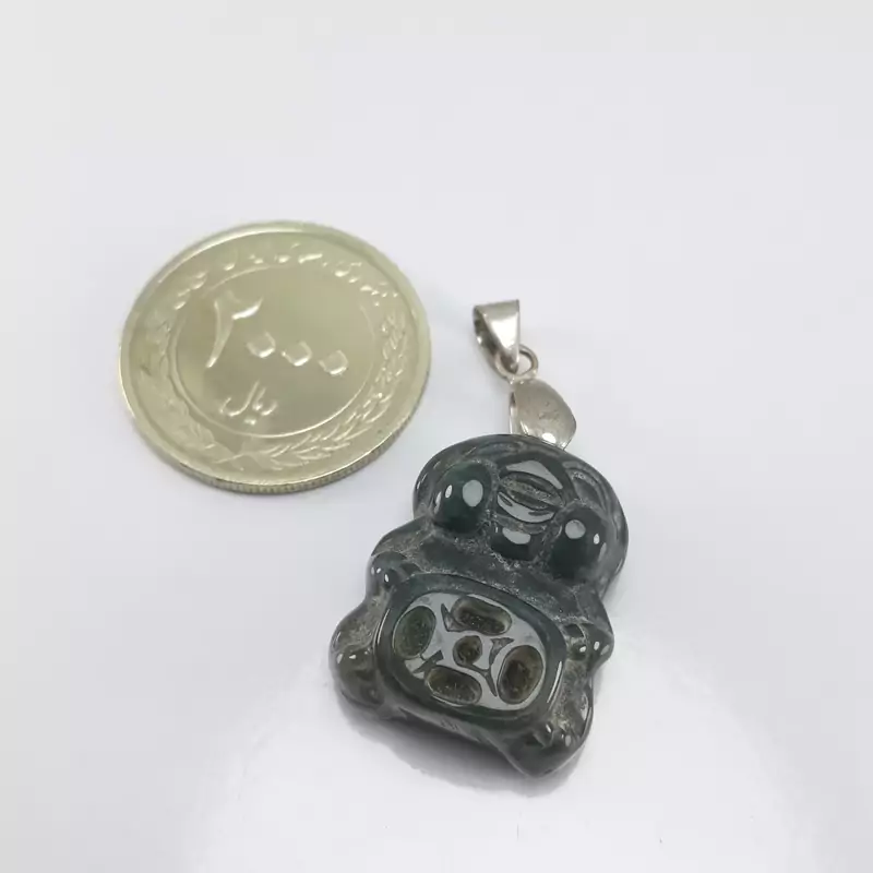 مهره کاروینگ تبتی معدنی زیبا و خاص