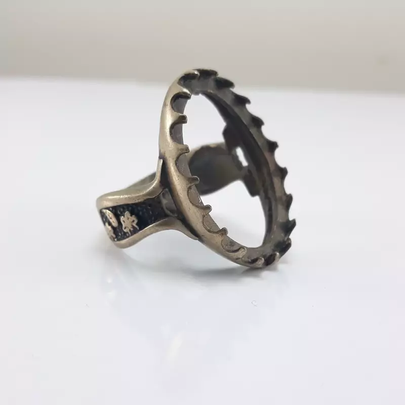 رکاب خالی انگشتر نقره عیارپایین سایز 60