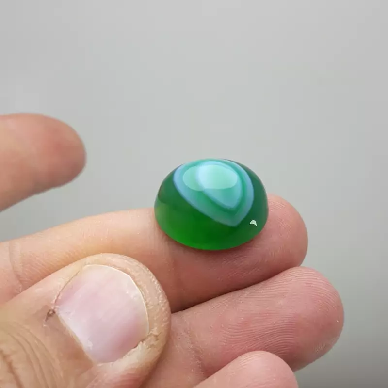 نگین باباقوری سبز معدنی و خاص