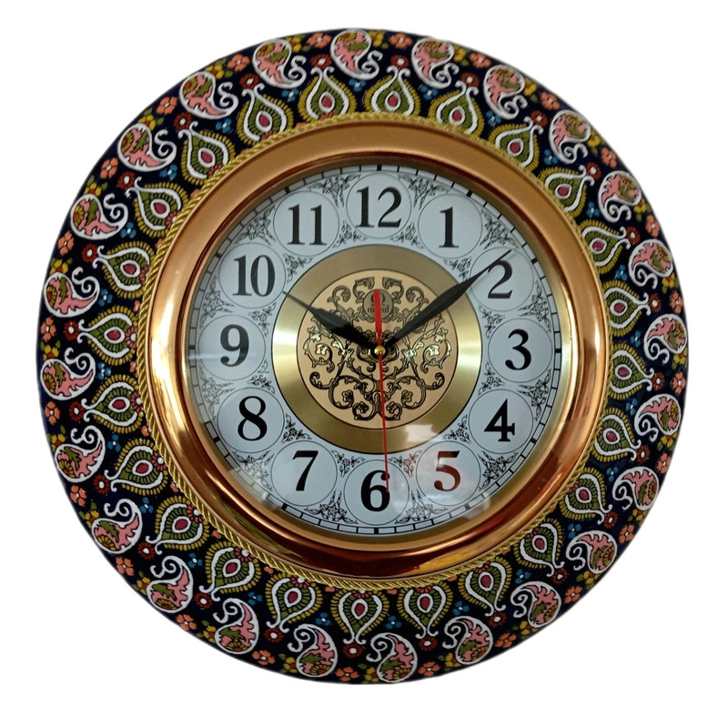 ساعت دیواری میناکاری کد 01