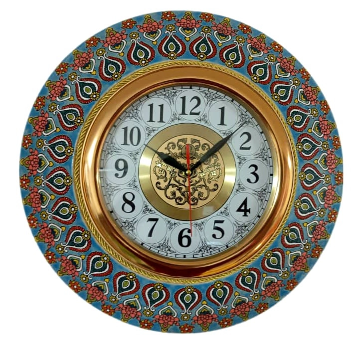 ساعت دیواری میناکاری کد 03