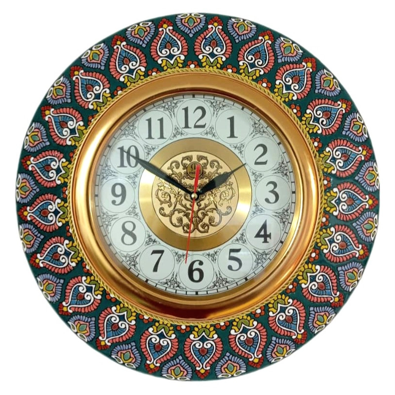 ساعت دیواری مدل میناکاری کد 02