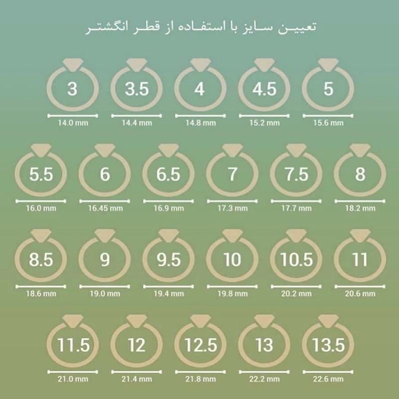 انگشتر طلا 18 عیار زنانه گالری یارطلا کد AN02-17