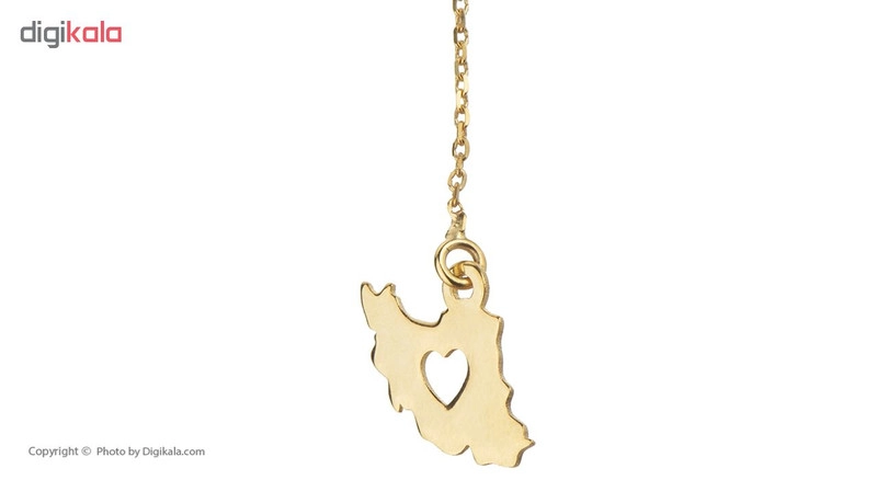گوشواره طلا 18 عیار طرح ایران کد TG149 - 0.37 گرم