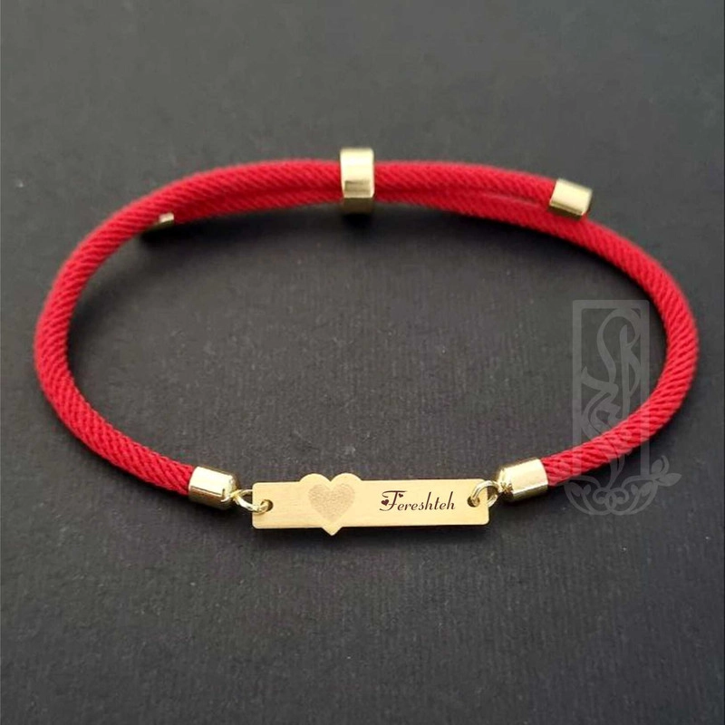 دستبند طلا 18 عیار زنانه لیردا مدل اسم فرشته 6788 - 0.22 گرم
