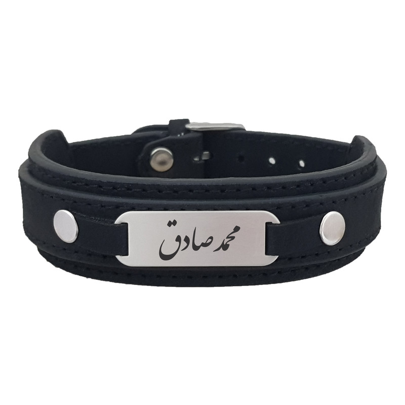 دستبند نقره مردانه ترمه ۱ مدل محمد صادق کد Dcsf0227