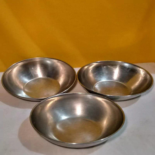 سه عدد پیاله ترشی خوری استیل نگیر(جذب آهنربا نمیشه)مارک دو فیل نشان و کرگدن نشان