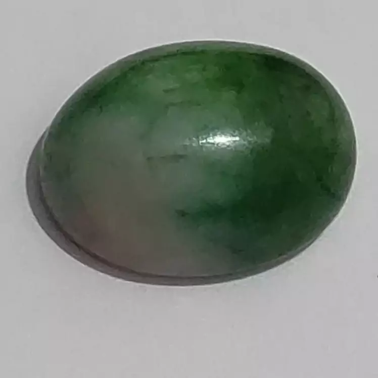 نگین تورمالین سبز دورنگ معدنی وارداتی