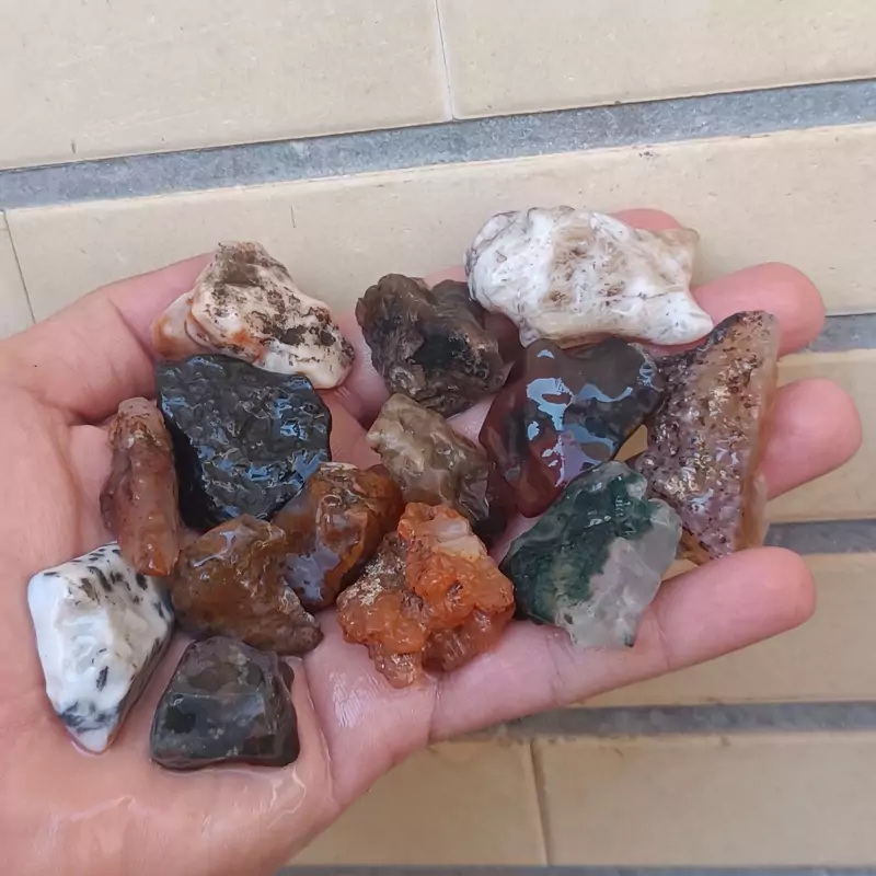 راف عقیق رنگی صد درصد معدنی