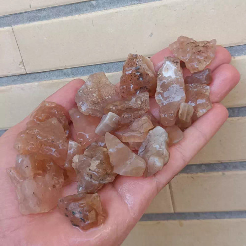 پک راف عقیق عسلی ناب