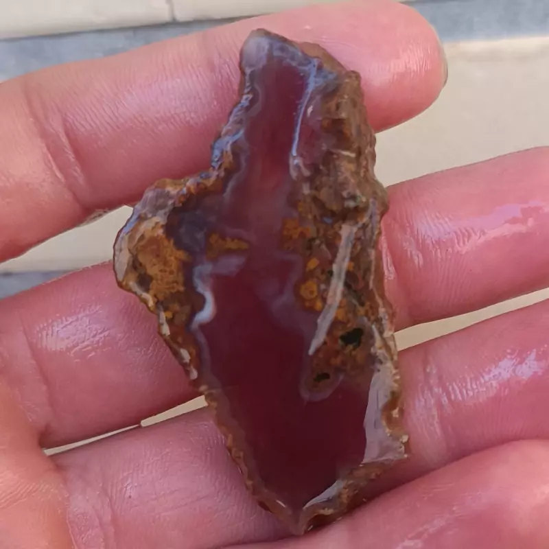 راف اسلایس عقیق سرخ