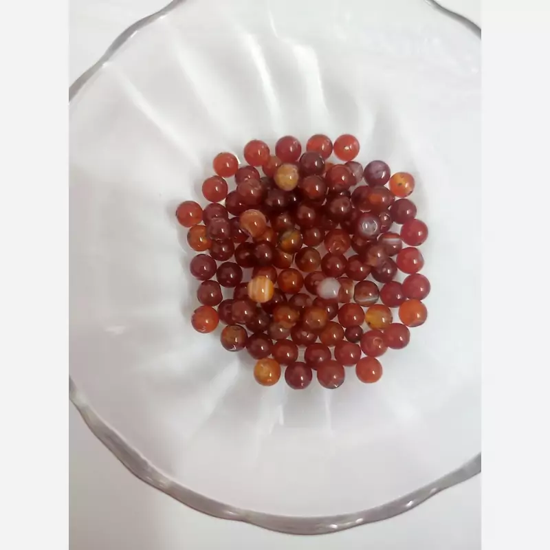 مهره عقیق سرخ سایز 6
