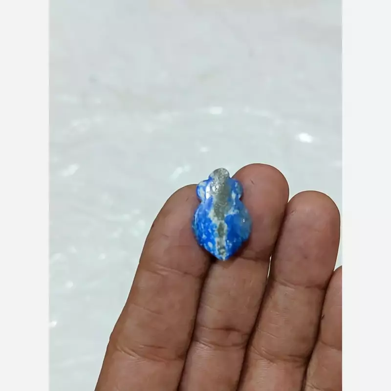 لاجورد اصل افغان آویز گردنی کد5
