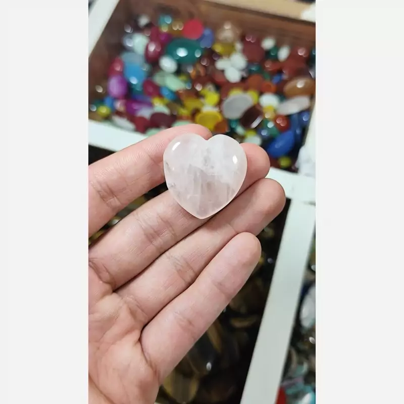 سنگ کواترز تراش قلبی کد5