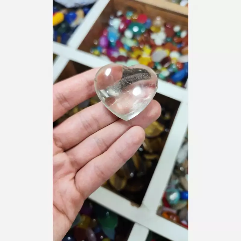 سنگ کواترز تراش قلبی کد16