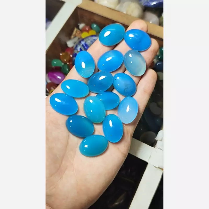 عقیق آبی درشت آبدار