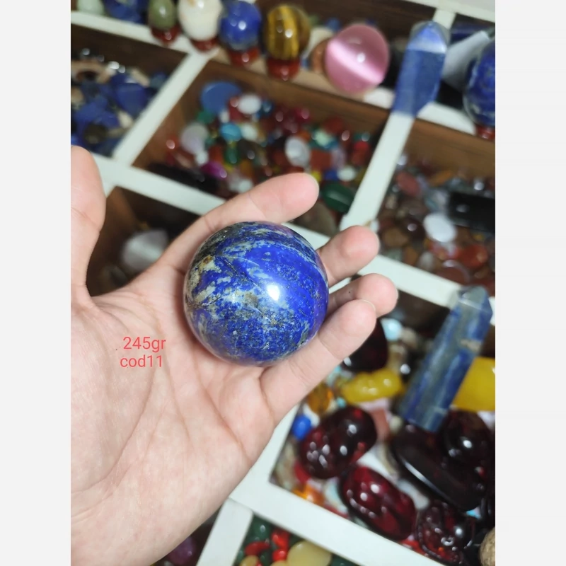 گوی سنگی لاجورد افغان کد15