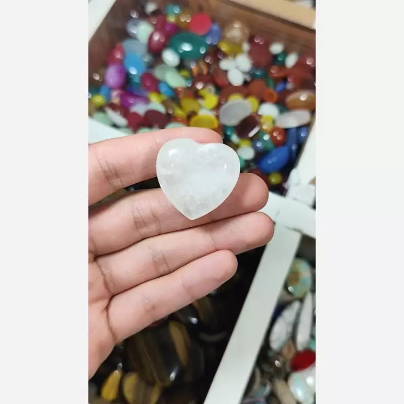 سنگ کواترز تراش قلبی کد4