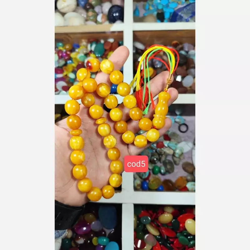 تسبیح کهربا اصل آلمانی بودار کد3