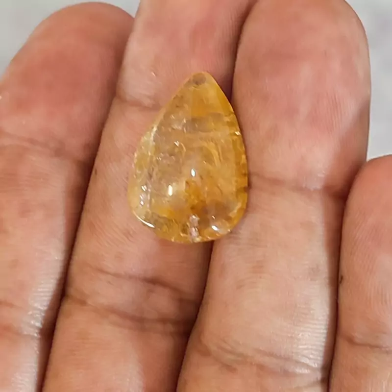 سنگ راتیل مویی طلایی کد14