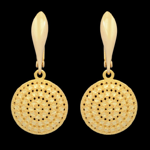 گوشواره طلا 18 عیار زنانه طلای مستجابی مدل آوا کد 02