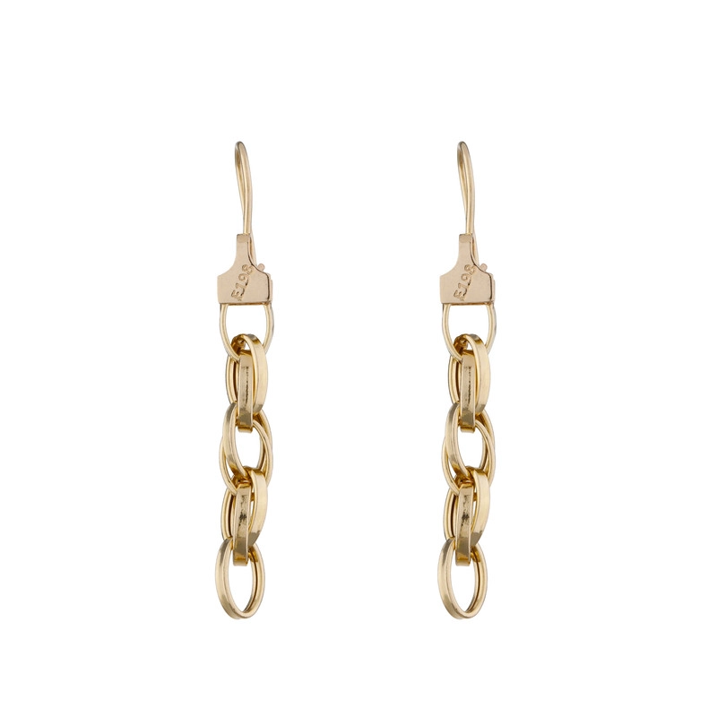 گوشواره طلا 18 عیار زنانه طلای مستجابی مدل 10214