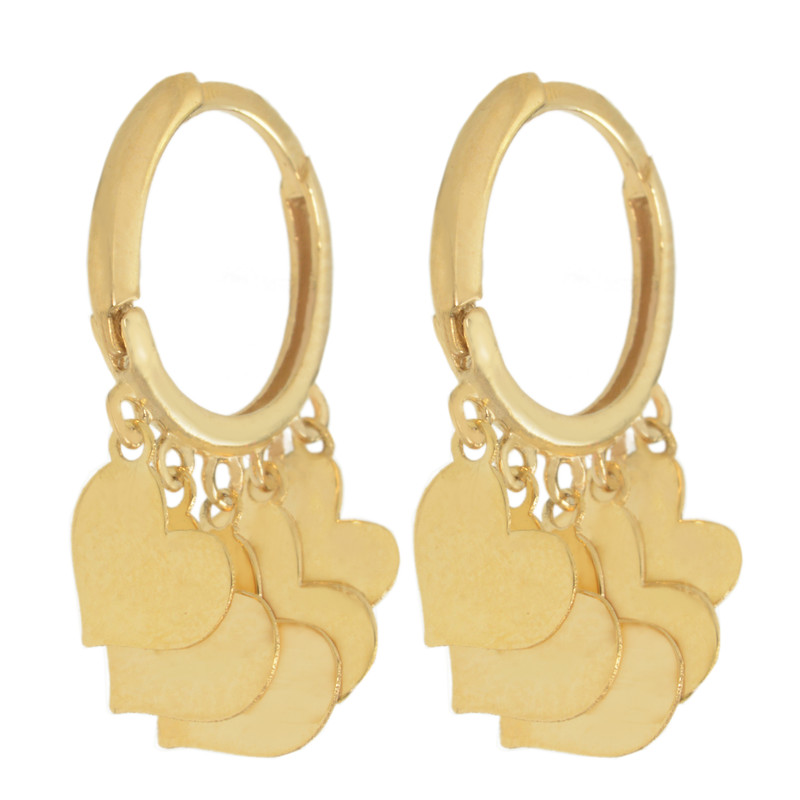 گوشواره طلا 18 عیار زنانه طلای مستجابی کد 670151