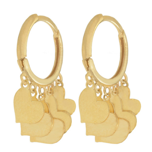گوشواره طلا 18 عیار زنانه طلای مستجابی کد 670151