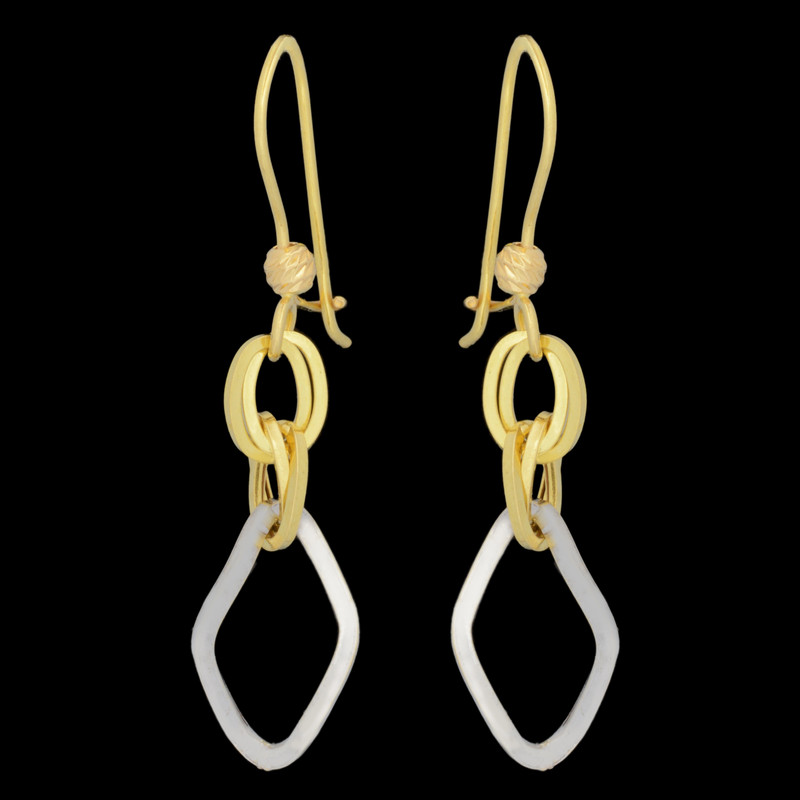 گوشواره طلا 18 عیار زنانه طلای مستجابی مدل اسپادانا کد 8005