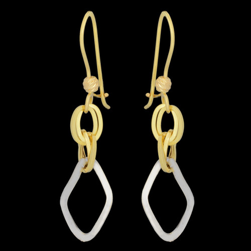 گوشواره طلا 18 عیار زنانه طلای مستجابی مدل اسپادانا کد 8005