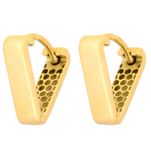 گوشواره طلا 18 عیار زنانه طلای مستجابی مدل نیکا مثلث کد 40204