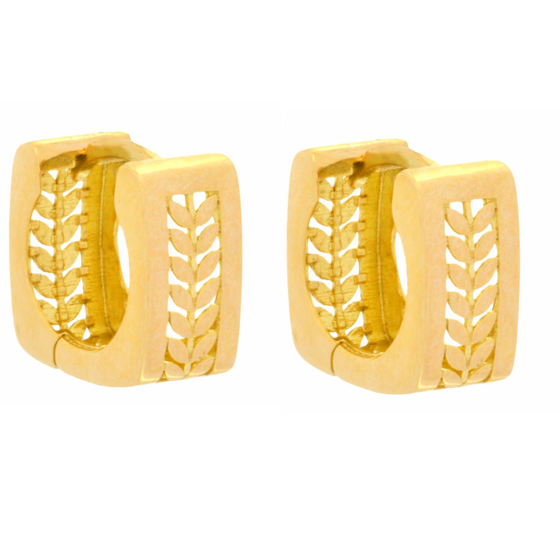 گوشواره طلا 18 عیار زنانه طلای مستجابی مدل گندم کد 62