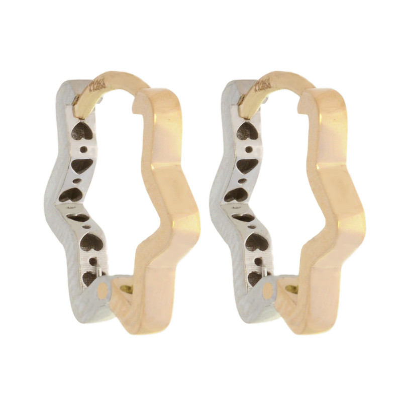 گوشواره طلا 18 عیار زنانه طلای مستجابی کد 81