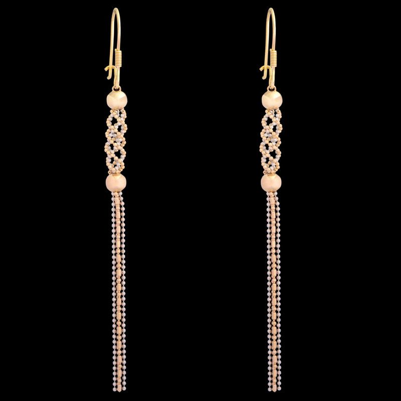گوشواره طلا 18 عیار زنانه طلای مستجابی کد 1670907