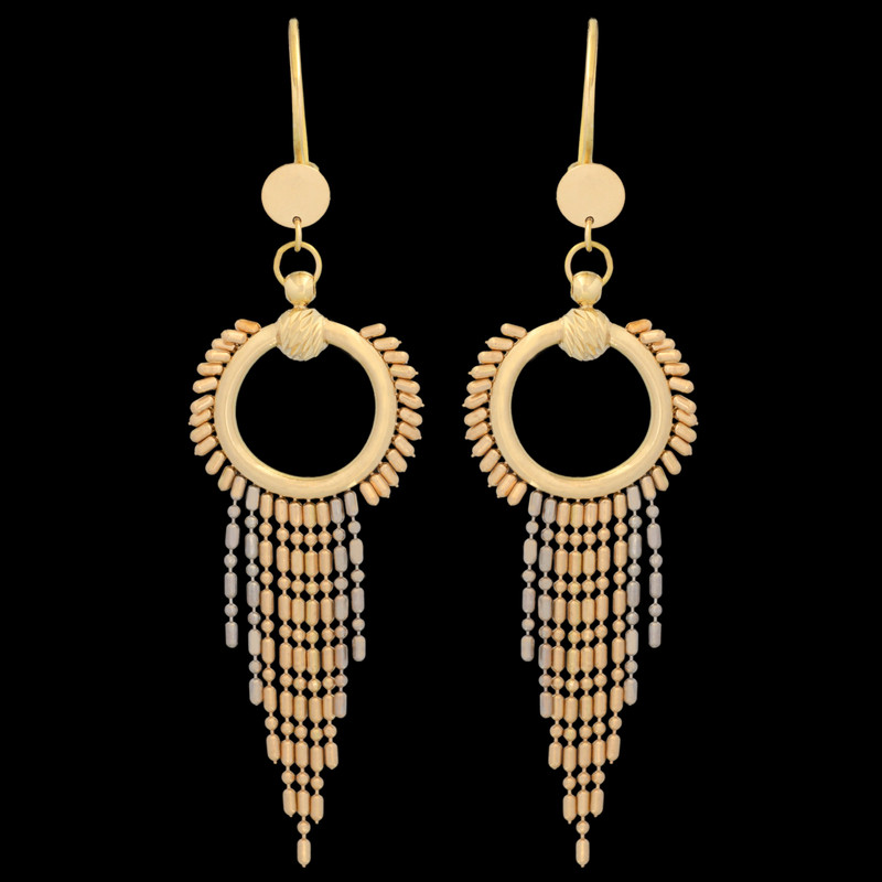 گوشواره طلا 18 عیار زنانه طلای مستجابی کد 83
