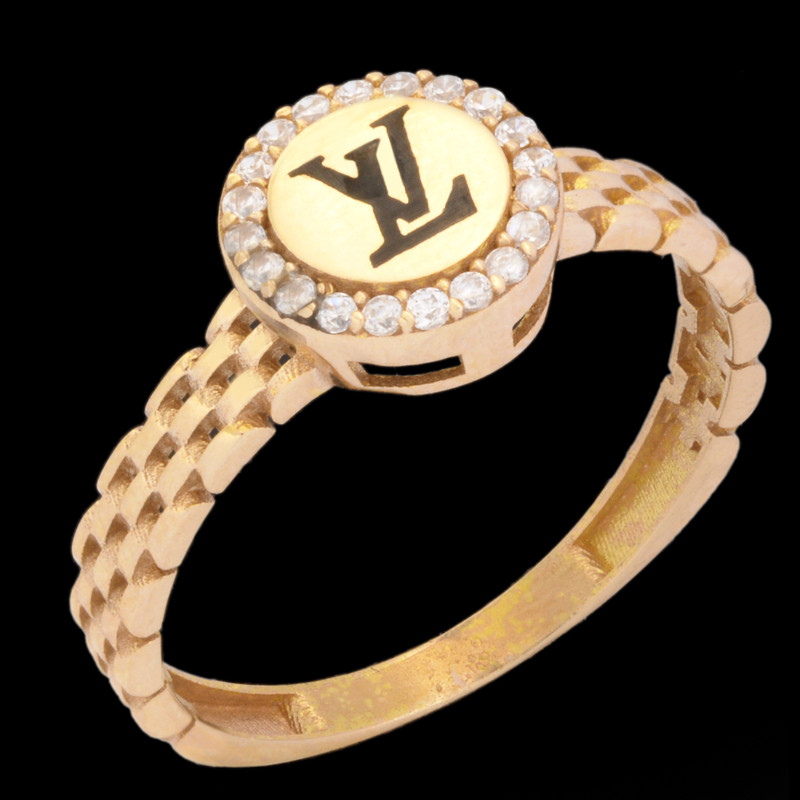 انگشتر طلا 18 عیار زنانه طلای مستجابی کد LV60