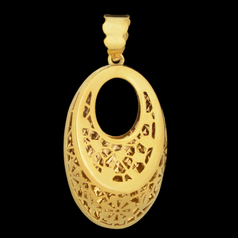 آویز گردنبند طلا 18 عیار زنانه طلای مستجابی کد 3687