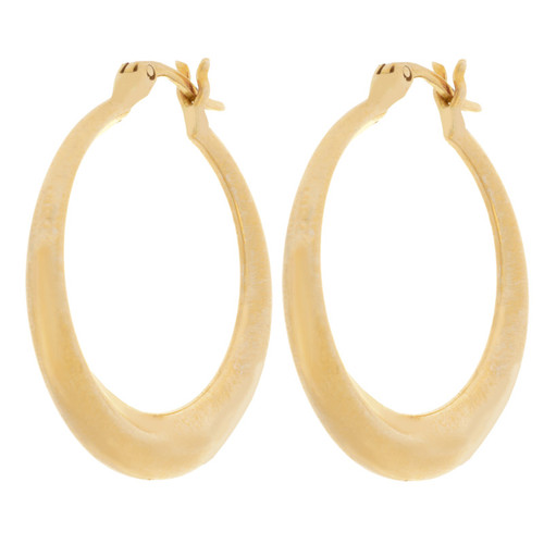 گوشواره طلا 18 عیار زنانه طلای مستجابی مدل حلقه ای کد 02