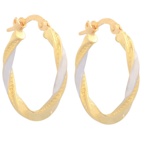 گوشواره طلا 18 عیار زنانه طلای مستجابی مدل حلقه ای کد 8003
