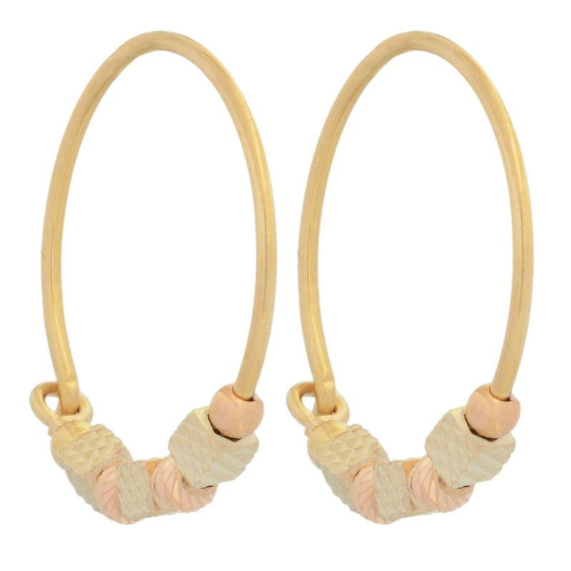 گوشواره طلا 18 عیار زنانه طلای مستجابی کد 88