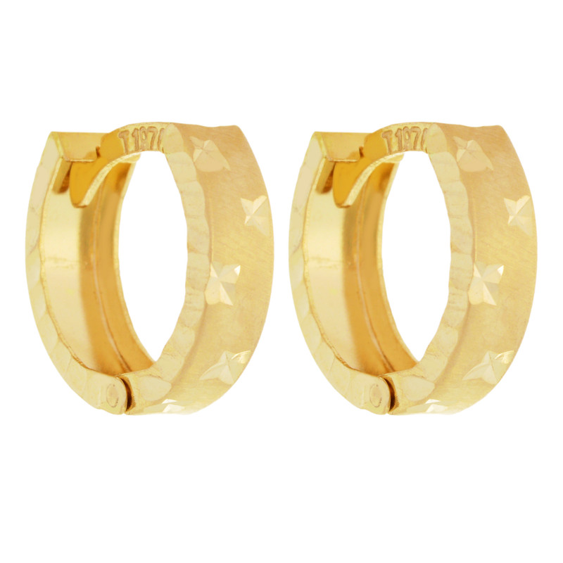 گوشواره طلا 18 عیار زنانه طلای مستجابی کد 89
