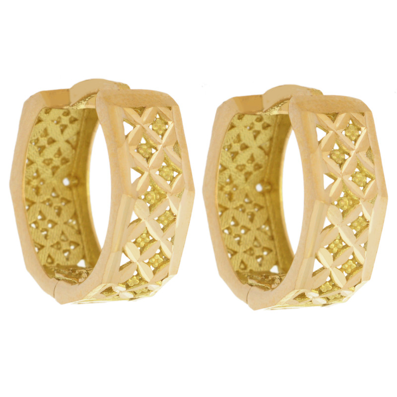 گوشواره طلا 18 عیار زنانه طلای مستجابی کد 90