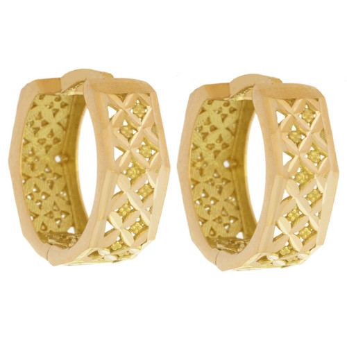 گوشواره طلا 18 عیار زنانه طلای مستجابی کد 90